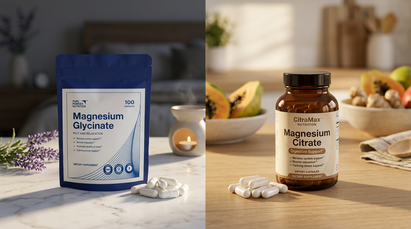 Magnesium Glycinate vs. Magnesium Citrate: A Straight Comparison